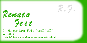 renato feit business card